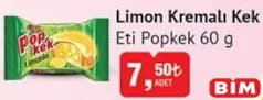 ETİ POPKEK LİMON KREMALI KEK 60 G ETİ POPKEK LİMON KREMALI KEK 60 G